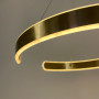 Зображення Підвісна латунна люстра Spiral Rings Ø 60 см ИМ Light-Deco 1 