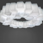 Зображення Підвісна люстра з білим футуристичним корпусом Ø70 см ИМ Light-Deco 5 