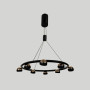 Зображення Підвісна Led люстра з 8 плафонами у чорному корпусі Ø65 см ИМ Light-Deco 5 