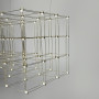 Зображення Золота геометрична люстра у формі паралелепіпеда 95*60*60 см ИМ Light-Deco 2 