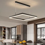 Изображение Люстра у чорному корпусі із підвісним квадратом 60 см ИМ Light-Deco 6 