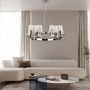 Зображення Підвісна срібна кільцева люстра PAUILLAC 60 см 6 плафонів ИМ Light-Deco 