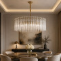 Изображение Підвісна латунна люстра із скляними елементами Ø80 см ИМ Light-Deco 3 