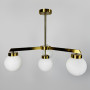 Зображення Латунна люстра на 4 білих плафони Ø 60 см ИМ Light-Deco 3 