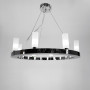 Зображення Підвісна срібна кільцева люстра RENNES ROUND 60 см 8 плафонів ИМ Light-Deco 1 