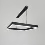 Изображение Люстра у чорному корпусі із підвісним квадратом 60 см ИМ Light-Deco 1 