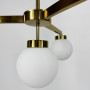 Зображення Латунна люстра на 4 білих плафони Ø 60 см ИМ Light-Deco 
