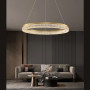 Зображення Золота кільцева люстра з епоксидною смолою Ø 60 см ИМ Light-Deco 4 