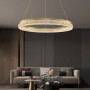Зображення Золота кільцева люстра з епоксидною смолою Ø 80 см ИМ Light-Deco 6 
