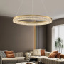 Зображення Золота кільцева люстра з епоксидною смолою Ø 80 см ИМ Light-Deco 5 