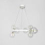 Зображення Кільцева біла люстра з 9 прозорими плафонами Ø 60 см ИМ Light-Deco 4 