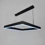 Изображение Люстра у чорному корпусі із підвісним квадратом 60 см ИМ Light-Deco 2 