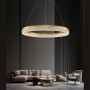 Зображення Золота кільцева люстра з епоксидною смолою Ø 60 см ИМ Light-Deco 1 