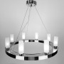 Зображення Підвісна срібна кільцева люстра RENNES ROUND 60 см 8 плафонів ИМ Light-Deco 5 