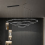 Изображение Незвичайна та ефектна чорна люстра на 4 яруси Ø 100 см ИМ Light-Deco 2 