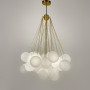 Зображення Люстра-пучок Pumpo Bubbles в золотому корпусі ⌀ 70 см 37 кульок ИМ Light-Deco 1 
