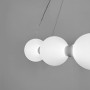 Изображение Біла люстра Nordic Pearl з плафонами-перлинками Ø 80 см ИМ Light-Deco 1 