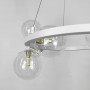 Зображення Кільцева біла люстра з 9 прозорими плафонами Ø 60 см ИМ Light-Deco 1 