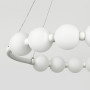 Изображение Біла люстра Nordic Pearl з плафонами-перлинками Ø 80 см ИМ Light-Deco 2 