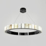 Зображення Підвісна люстра у чорному кільцевому корпусі з мармуровими елементами Ø 80 см ИМ Light-Deco 5 