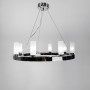 Зображення Підвісна срібна кільцева люстра RENNES ROUND 60 см 8 плафонів ИМ Light-Deco 6 