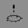 Зображення Підвісна Led люстра з 8 плафонами у чорному корпусі Ø65 см ИМ Light-Deco 3 