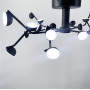 Зображення Стельова люстра на 24 плафони чорного кольору Mantra ИМ Light-Deco 1 