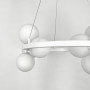 Зображення Кільцева біла люстра з 9 білими плафонами Ø 60 см ИМ Light-Deco 1 