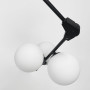 Зображення Чорна люстра з 12 білими плафонами 105х70 см ИМ Light-Deco 2 