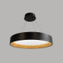 Изображение Чорна підвісна люстра з деревʼяною фурнітурою Ø58 см ИМ Light-Deco 3 