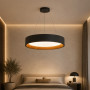 Изображение Чорна підвісна люстра з деревʼяною фурнітурою Ø58 см ИМ Light-Deco 6 
