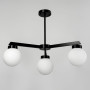 Зображення Чорна люстра на 4 білих плафони Ø 60 см ИМ Light-Deco 1 