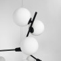 Зображення Чорна люстра з 12 білими плафонами 105х70 см ИМ Light-Deco 5 
