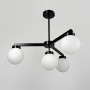 Зображення Чорна люстра на 4 білих плафони Ø 60 см ИМ Light-Deco 4 