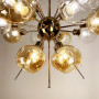 Изображение Люстра з прозорими та янтарними плафонами ИМ Light-Deco 3 