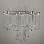 Изображение Невагома срібна двоярусна люстра Ø 60 см ИМ Light-Deco 6 