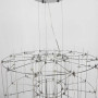 Изображение Невагома срібна двоярусна люстра Ø 60 см ИМ Light-Deco 4 