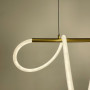 Зображення Латунна видовжена люстра з гнучкою LED стрічкою 170 см ИМ Light-Deco 4 