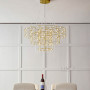 Изображение Невагома золота триярусна люстра Ø 80 см ИМ Light-Deco 
