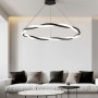 Изображение Люстра із чорним кільцем та обплетеним неоном Ø 80 см ИМ Light-Deco 4 