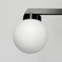 Зображення Чорна люстра на 4 білих плафони Ø 60 см ИМ Light-Deco 2 