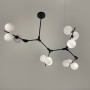 Зображення Чорна люстра з 12 білими плафонами 105х70 см ИМ Light-Deco 4 