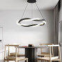 Изображение Люстра із чорним кільцем та обплетеним неоном Ø 60 см ИМ Light-Deco 6 