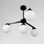 Зображення Чорна люстра на 4 білих плафони Ø 60 см ИМ Light-Deco 5 