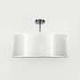 Зображення Люстра в хромованому корпусі з білим абажуром Ø 50 см ИМ Light-Deco 4 