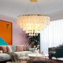 Зображення Кругла золота люстра ATHELIA із перламутровими пластинами Ø 60 см ИМ Light-Deco 7 