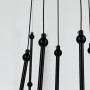 Зображення Люстра дизайнерська чорна LEDA на 6 дуг з неоном ИМ Light-Deco 4 