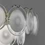 Изображение Ярусна латунна люстра із скляними елементами Ø60 см ИМ Light-Deco 3 