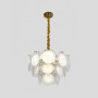 Зображення Ярусна латунна люстра із скляними елементами Ø50 см ИМ Light-Deco 