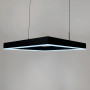 Зображення Чорна люстра із підвісним квадратом 60 см ИМ Light-Deco 1 